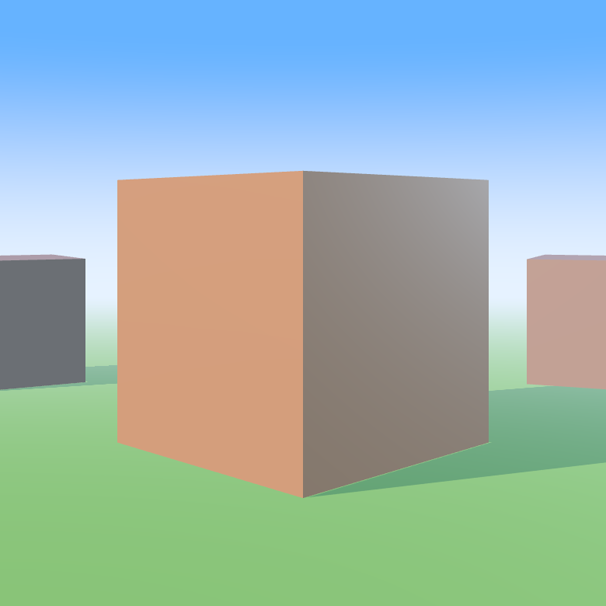 Cube model in the Chroma Space lighting scene